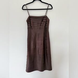 JS Collections Chocolate Strapless Dress